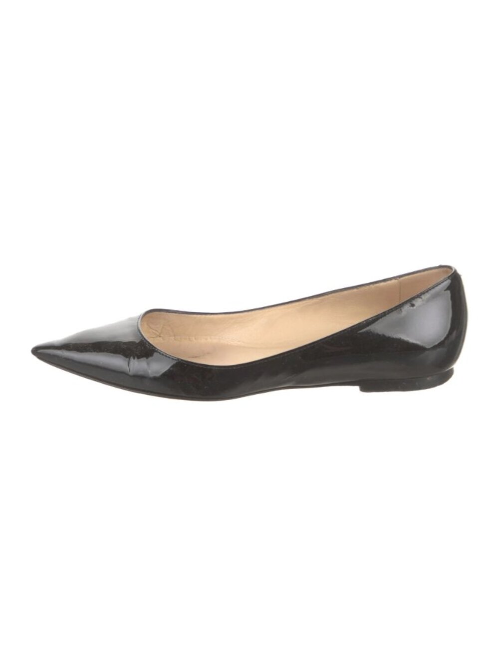 Jimmy Choo Black Patent Leather Pointed Flats - Picture 5 of 5